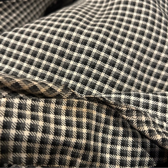 Vintage 1940s Dress Black Check S M Gabardine Pinup Rockabilly 40s 50s TLC - Picture 9 of 9